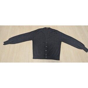 Arnold Palmer By Robert Bruce Vintage Cardigan Gray Knit Grandpacore 1970s Large